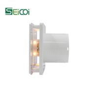 Ventilateur d'extraction d'air électrique OEM en plastique ABS, carré, haute puissance, faible bruit, avec capteur d'humidité
