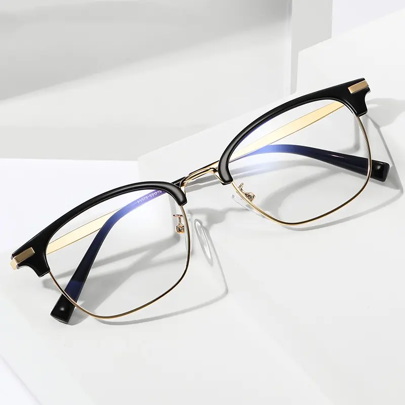 Óculos anti-luz azul tendência da moda, armação para miopia, óculos de armação grande TR90, armação para óculos