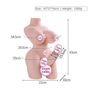Juguetes Sexuales para Adultos, Juguete de Vagina <span class=keywords><strong>Real</strong></span> de Medio Cuerpo, Pechos Grandes y Suaves, Masturbador Masculino - Product Image 5