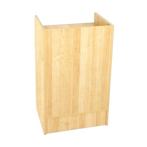 Caja Registradora de madera ligera directa de fábrica y muebles de mostrador de vidrio luz LED tienda minorista escaparate de exhibición de esquina - Product Image 4