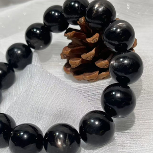 Venta caliente Premium Goldstone Bead Bracelet 15mm Round Artificial Crystal Jewelry para Wealth Luck Abundance - Product Image 2