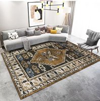 Tapis de salon de luxe de haute qualité en velours cristal pour salon