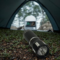 Lampe torche LED laser rechargeable portable pour camping en extérieur, longue portée, étanche IP65, faisceau de 200-500 m