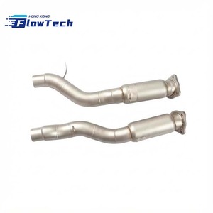 Downpipe haute performance pour Porsche Cayenne 958.1 958.2 4.8T V8 Twin Turbo en acier inoxydable 304 à fixation directe - Product Image 4