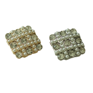 Chank กลวงเย็บมือ-รูเย็บเครื่องประดับโลหะสำหรับเสื้อโค้ทหินคริสตัลพลอยเทียมแบบสั่งทำกระดุมมุก - Product Image 3