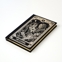 Journal à couverture rigide en tissu avec logo personnalisé, pages lignées, papeterie personnalisée, cadeau