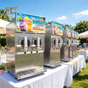 Machine à slush commerciale pour margaritas, certifiée CE, double machine à slush de comptoir, machine à boissons glacées et gazeuses - Product Image 3