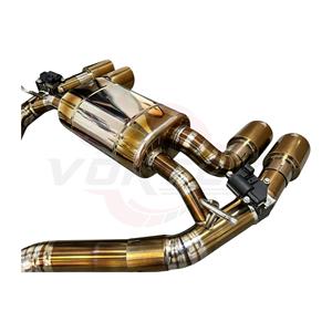 Vortex Titanium Gold Valved Catback <b>Exhaust</b> for BMW F80 M3 F82 M4 with Center Silencer Quad Tips Pipeline System Assembly - Product Image 5