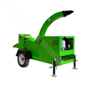 Shredder hydraulic wood waste crusher machine wood drum chippers for sale drum wood chipper machine