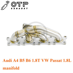 오디오 * A4 B5 <span class=keywords><strong>B6</strong></span> 1.8T VW 파사트 1.8L 고성능 SUS304 스테인리스 스틸 tur bo 매니폴드 용 OTP 배기관 - Product Image 5