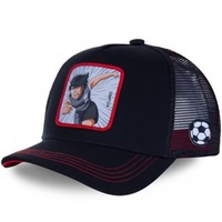 Gorra Trucker Cr7 Gris con Malla Transpirable, Protección Solar, Diseño de Fútbol Animado, Etiqueta Privada, Gorra de Béisbol de 5 Paneles para Adultos