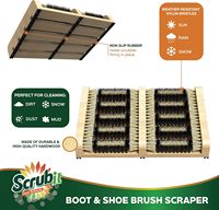 Brosse à bottes et chaussures pour l'extérieur, brosse à bottes pour neige et glace, nettoyeur toutes saisons pour chaussures et bottes, élimine la neige, le sable et la boue