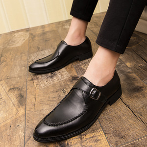 New style fashionable handcrafted genuine leather square-toe men's oxford <b>shoes</b> with anti-slip and massage <b>functions</b> - Product Image 2