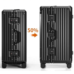 <span class=keywords><strong>Maleta</strong></span> <span class=keywords><strong>de</strong></span> Viaje con Ruedas Giratorias <span class=keywords><strong>de</strong></span> Neopreno <span class=keywords><strong>de</strong></span> Lujo, NUEVA 2024, 20, 26 y 29 Pulgadas, Metálica - Product Image 1