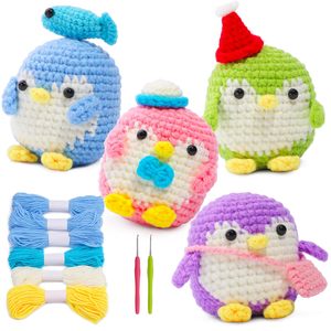 Hot Selling Crochet <b>Kit</b> Material <b>Beginner</b> Yarn <b>Knitting</b> Crochet Hooks and Yarn Set <b>Kit</b> for <b>Beginners</b> Crochet <b>Kit</b> for <b>Beginners</b> - Product Image 1