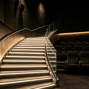 Luces LED Antideslizantes para Escalones, Montaje Oculto, Iluminación de Escaleras de Aleación de Aluminio sin Ranuras para Cines y Hoteles RV - Product Image 4