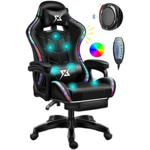 MOQ bajo Envío gratis Silla Gamer Silla <span class=keywords><strong>de</strong></span> juegos <span class=keywords><strong>de</strong></span> computadora barata Silla <span class=keywords><strong>de</strong></span> juegos <span class=keywords><strong>de</strong></span> carreras ajustable <span class=keywords><strong>de</strong></span> computadora con RGB y masaje - Product Image 3