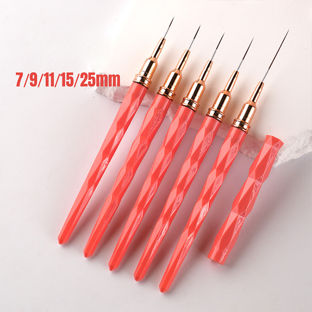 Cordon de traction pour seringue en plastique rouge en forme de diamant