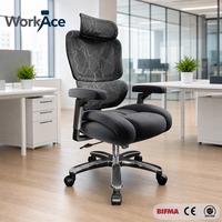 Chaise de bureau ergonomique confortable avec coussin épais de 18 cm, pivotante, réglable en hauteur, conforme CE EN 1335, approvisionnement en gros direct usine