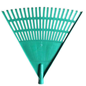 Goede kwaliteit, hoge elasticiteit, landbouw, 20-tands handtuin gereedschap, <span class=keywords><strong>plastic</strong></span> bladhark met houten steel - Product Image 1