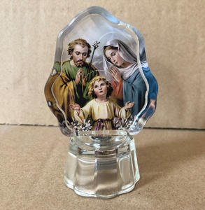 Katholischen ST.Joseph glas religion taufe geschenk MH-G0418 - Product Image 2
