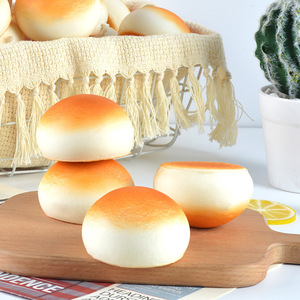 Modelo de comida de juguete de PU con simulación de pan al vapor dorado, adornos decorativos gourmet, accesorios de fotografía PU-MBS-0001 - Product Image 3
