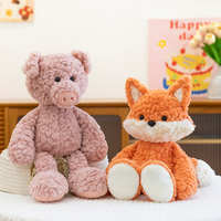 Peluche renard super douce avec longue queue, rembourrage en coton PP, 40 cm, anti-stress, décoration intérieure, cadeau pour enfants