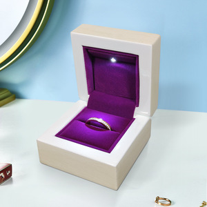Boîte à bijoux rectangulaire en bois de luxe personnalisée avec logo, emballage et rangement miroir, vente en gros DS - Product Image 4