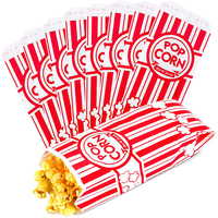 Sacs en papier kraft jetables écologiques et résistants à la graisse pour l'emballage de collations dans les restaurants et les cinémas