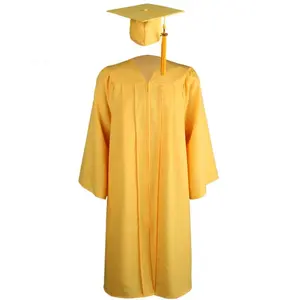 Vestidos de graduación para adultos, trajes con diseños, uniforme, bata y gorro, diseño universitario, venta al por mayor