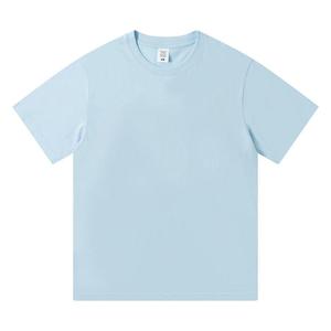 เสื้อยืดคอกลมแขนสั้นผู้ชายผ้าฝ้าย 100% สีพื้นเรียบง่าย สวมใส่สบาย พิมพ์ลายด้วยความร้อน พร้อมโลโก้แบบกำหนดเอง - Product Image 2