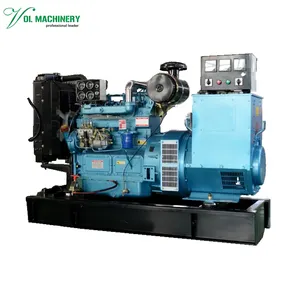 Harga Generator 40KW dengan carna4100zd pendingin air mesin tiga fase untuk penggunaan rumah Generator siaga