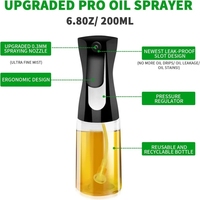 Olivenöl sprüh gerät zum Kochen 200ml Glasöl spender Flaschen spray Mister Nachfüll bares Öl essig Spritzer Spray in Lebensmittel qualität