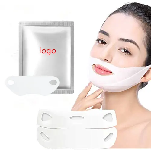 V Shaped Double Chin Reducer Strap Firming Slimming Beauty Skin Care Chin Up Patch Facial Sheet Masks V line Lifting Face Mask