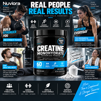 OEM Private Label Micronized Creatine Monohydrate Poeder voor Volwassenen 300g 60 Porties Spierkracht en Herstel Ondersteuning