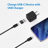Adaptador Convertidor de Datos USB2.0 Macho a Tipo C Hembra Mejorado para iPhone 15, Laptop, Reloj, Carga Rápida OTG