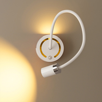 Lampu Baca Dinding LED Sentuh Nirkabel Sensor Gerak Modern DIY Magnetik Dapat Disesuaikan, Dapat Diisi Ulang USB