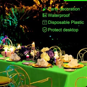 Nappe <span class=keywords><strong>de</strong></span> fête fluo HLC assortie, jetable, lumineuse, pour <span class=keywords><strong>table</strong></span> <span class=keywords><strong>de</strong></span> dessert, décoration <span class=keywords><strong>de</strong></span> <span class=keywords><strong>table</strong></span> - Product Image 5