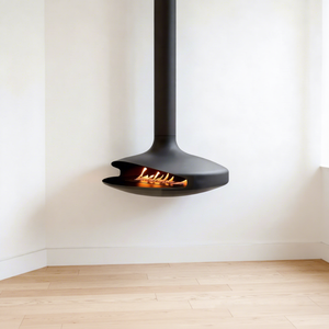 Cheminée suspendue à bois <span class=keywords><strong>pour</strong></span> intérieur, poêle à bois suspendu au plafond, en promotion - Product Image 4