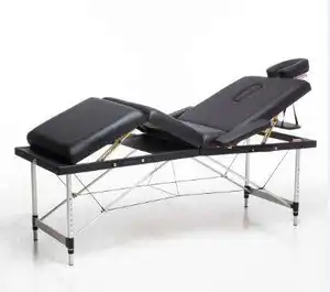 Cama De Masaje Hoge Kwaliteit Aluminium Frame Massagebed 4 Sectie Opvouwbare Body Massage Tafel