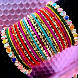 Ensemble de bracelets dorés de qualité supérieure pour femmes, bijoux élégants, fabricant et fournisseur - Product Image 1