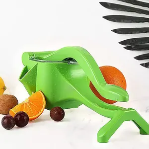 プラスチック手動フルーツハンドプレス柑橘類抽出機ジューサーレモンスクイーザー家庭用ポータブルツールキッチン便利なガジェット