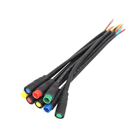 Étanche Julet M5 M6 M7 M8 Ebike 2pin 4 Pin 5-pin Snap in Red Rubber Core Mini Connector Plug Cable pour vélo électrique