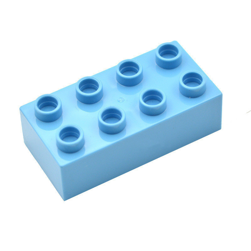 24 bloques de construcción-ladrillo azul cielo