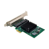 Tarjeta de Red Gigabit EDUP Nic PCIe BCM5719 NetXtreme, Adaptador LAN PCI Express PCI-E X1/X4 con Cuatro Puertos RJ45 Gigabit Ethernet