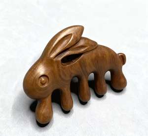 <span class=keywords><strong>2025</strong></span> nueva llegada lindo peine de masaje en forma de conejo de madera peine de masaje de cabeza de niños para uso diario en el hogar - Product Image 1