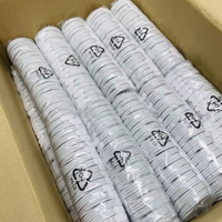 Kabel Data USB Pengisian Cepat 2.4A Berkualitas Tinggi dengan Kotak 1m untuk iPhone 14 13 Pro Max 11 X XR XS 8 7 6 6s