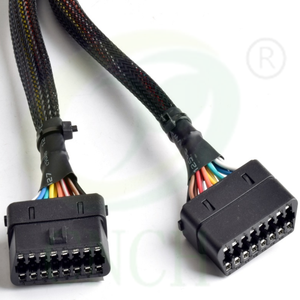 สายต่อ OBD2 แบบ <span class=keywords><strong>2</strong></span> in 1 หัวต่อ OBDII ตัวผู้เป็นตัวเมีย <span class=keywords><strong>2</strong></span> ตัว สำหรับเชื่อมต่อคอมพิวเตอร์ในรถยนต์ ปลั๊กแปลง 30 ซม. พร้อมชุดสายไฟ - Product Image 3