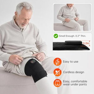 Ceinture de massage chauffante en graphène pour physiothérapie, avec vibrations, pour le soulagement de la douleur au coude, au genou et à l'épaule - Product Image 3