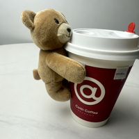 Peluche miniature personnalisée, jouet en peluche, poupée en peluche pour accessoire de tasse à café, décoration